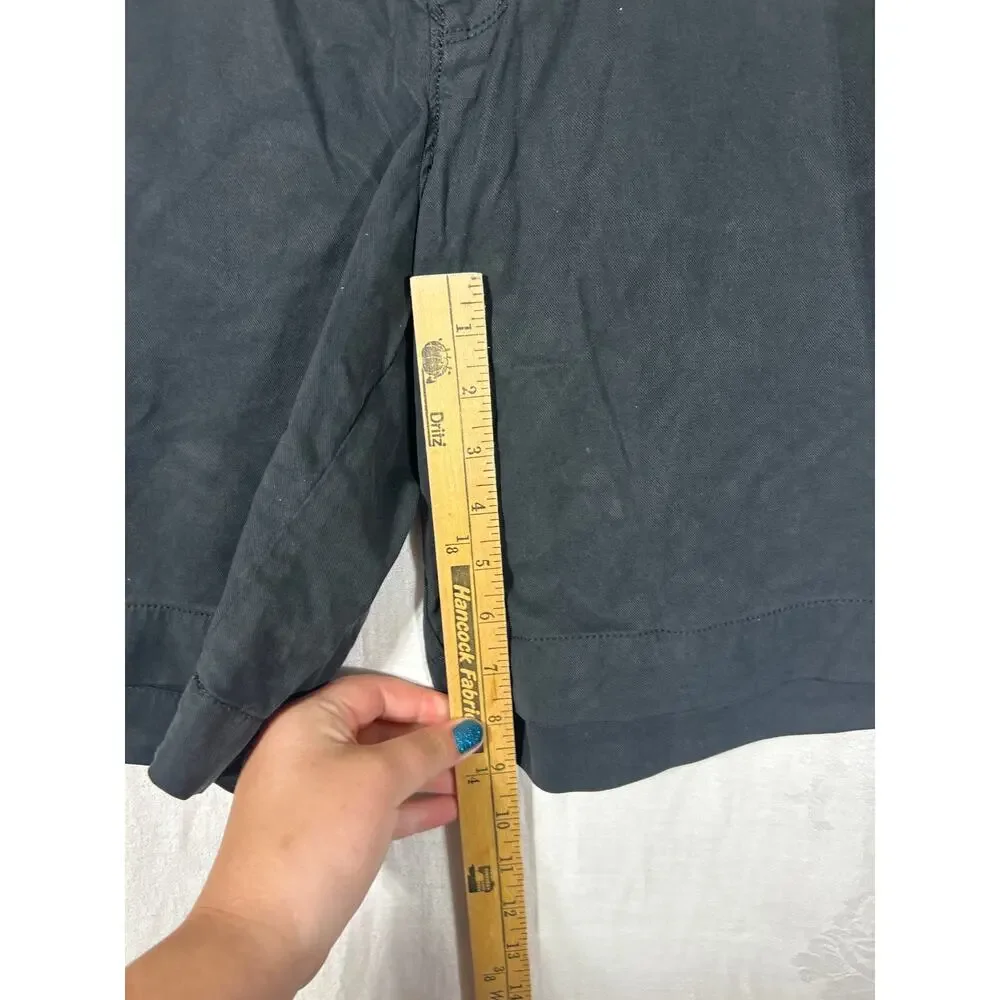 Tommy Bahama Shorts 42 Black Cotton Tencel Stretch Bermuda